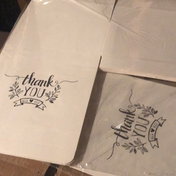 24 White Thank You Gift Boxes 8x8x4” factory sealed. - Picture 4 of 5
